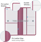 Premium Car Registration and Insurance Card Holder, Car Document Holder for Cards, Driver License & other Essential Documents (Purple)