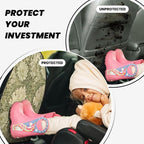 Chrysanthemum Pattern William Morris Throw Car Seat Back Kick Protectors Kick Mats With Storage Pockets For Vehicles To Protect From Dirt Mud Scratches 2 Pack