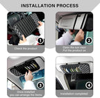 2PCS Car CD Visor Storage Cases, Sun Visor Organizer Disc Holder with 10 DVD Storage Sleeves, Vehicle Sunshade Anti-Scratch Leather CD Case Wallet for Car Truck SUV (White)