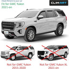 in-Channel Incredibly Durable Rain Guards for GMC Yukon 2021-2026, Original Window Deflectors, Vent Window Visors, Vent Deflector, 4 pcs. - 621188