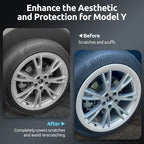 Wheel Rim Protector for Tesla Model Y Gemini 19 inch Apollo Wheels 2020-2024 Model Y Accessories All-in-one Car Tire Trim Rings Rim Case Hubcaps Wheel Cover