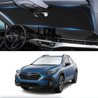 Custom Fit 2025 2026 Crosstrek Wagon Sunshade for 2024 2023 2022 2021 2020 2019 2018 Subaru Crosstrek Wagon Accessories Front Window Sun Shade Shield Cover for Windshield Foldable Sun Visor Protector