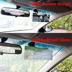 Suction Cup Baby Car Mirror, Adjustabe Long Arm HD Glass Convex Wide Angle Interior Rearview Baby Rear Facing Mirror (Frameless Rectangle, Large, 6.7" X 2.9")