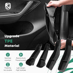 4 Pcs Door Side Storage Box Fit for Tesla Model Y 2020 2021 2022 2023, TPE Car Door Organizer Tray Handle Protector Anti-slip for Front Rear - Black