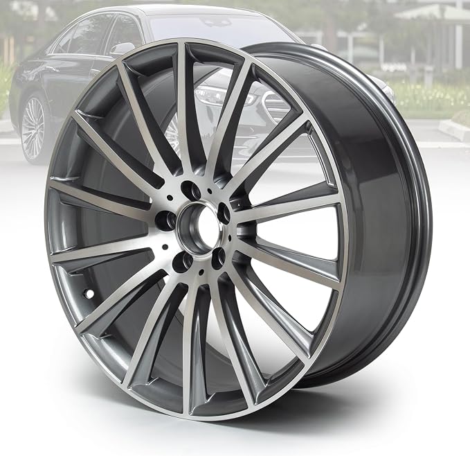 New 20x8.5" 20 Inch Rear Multispoke AMG Style Aluminum Alloy Wheel Rim Compatible with S500 S550 | OEM Design, Alloy Replacement Wheel, Super Duty Car Rims Replacement, OE Stock Specs