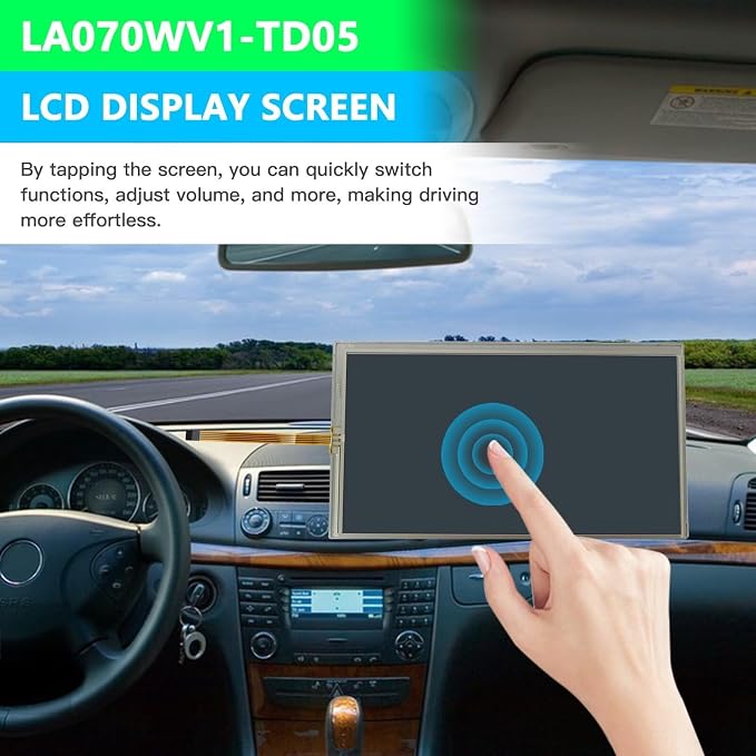 7" LCD Display Touch Screen Replacement for 2012 2013 2014 2015 2016 Chevrolet Sonic, Radio Navigation, LA070WV1-TD05, LA070WV1(TD)(05)