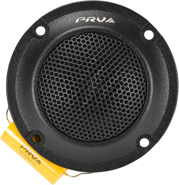 Bullet Super Tweeters Neodymium, 3 Inch PRV Tweeter Black TW400Ti-Nd-4 Slim 240 Watts 4 Ohm, Easy to Mount, 3 Inch Speaker Replacement (2 Tweeters)