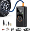 Tire Inflator Portable Air Compressor, 150 PSI Air Compressor with Digital Pressure Gauge, 3X Faster Portable Air Pump for Car, Motorcycle, Bicycle, Ball and More(Black)