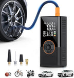 Tire Inflator Portable Air Compressor, 150 PSI Air Compressor with Digital Pressure Gauge, 3X Faster Portable Air Pump for Car, Motorcycle, Bicycle, Ball and More(Black)