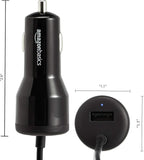 30W Fast Car Charger, 1 USB-C (18W) Cable with PD, 1 USB-A (12W) Port, Apple MFi Certified, for Phones (iPhone 16/15/14/13/12/11/X, Samsung, and More), Black (Pack of 2)
