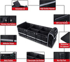 Farasla Waterproof Trunk Organizer with Insulated Leakproof Cooler Bag, Foldable Cover, Adjustable Securing Straps (Black)