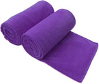 Microfiber Bath Towels, 2 Pack, 30" x 60", Large Microfiber Towel for Body, Oversized, Ultra Soft, Super Absorbent, Fast Drying, Perfect for Bathroom, Shower, Sauna, Yoga, Gym, Violet