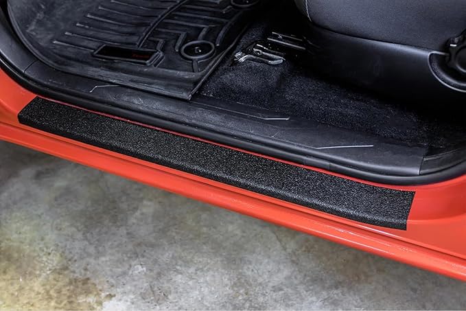Black Universal Door Sill Guard (60" x 2.75") Paint Protection Film Kit