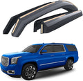 Goodyear Shatterproof in-Channel Window Deflectors for GMC Yukon XL 2015-2020, Rain Guards, Window Visors for Cars, Vent Deflector, Car Accessories, 4 pcs - GY008139