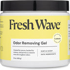 Lemon Odor Removing Gel, 15 oz. | Odor Absorbers for Home | Safer Odor Relief | Natural Plant-Based Odor Eliminator | Every 15 oz. lasts 30-60 Days | For Cooking, Trash & Pets