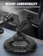 NavMat Portable GPS Dash Pad Converts Windshield GPS Mount into Dashboard Mount Weighted Beanbag Friction Base 8 inch Base 3.5 inch Center