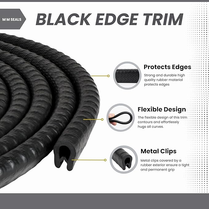 Edge Trim Black Small, Fits Metal Edge (320 Feet)