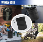 Collapsible Car Trash Can, Mini Portable Auto Garbage Bag, 1PC | Pop-Up Vehicle Rubbish Bin, Waterproof Waste Basket Bin with Magic Sticker, Hanging Washable Auto Trash Bag
