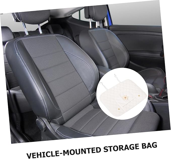 Car Kick Mats Back Seat Protector with Floral Design Anti-kick Seat Back Cover for SUV and Cars Convenient Small Storage Pocket Scratch and Easy Installation