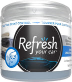 Scented Gel Car Air Freshener, Fresh Linen Car Scent
