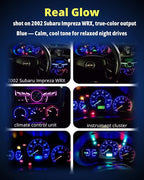 74 Led Bulb Dash Lights Mini T5 2721 27 37 286 Wedge PC74 Twist Socket Automotive Instrument Panel Gauge Light Kits Cluster Shift Indicator Interior Bulbs 12V Blue Pack of 20