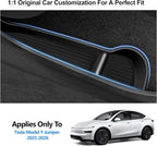 4Pcs Door Side Storage Box for Tesla Model Y Juniper 2025 2026 Front & Rear TPE Car Door Organizer Tray Anti Slip Easy to Clean Car Interior Accessories