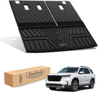 Cargo Mat with Backrest Mat for Honda Pilot 2023 2024 2025 2026, Split & One-piece Foldable Seating TPE Custom Fit Trunk Mat Cargo Liner with Seatback Mat Accessories, Black