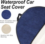 Waterproof Car Towel Seat Covers Front Seats for After Gym Workout,Auto Universal Interior Sweat Towels Cloth Bucket Carseat Cover Protector for Trucks SUV RV Boat Van (Navy Blue)