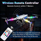 6-Pack Wireless LED Strobe Lights for Car Interior Ambiance with 8 Colors | Remote Control, USB Charing Waterproof Emergency Warning Anti-Collision Light for Motorcycle Bike Drone Aircraft Decor