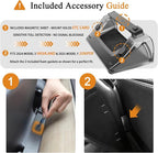 Hidden Under Screen Storage Box for 2016-2026 Tesla Model Y/Model 3 Accessories,One‐Click Open & Silent Damping Slides Center Console Organizer (Fit New Model Y Juniper/Model 3 Highland)