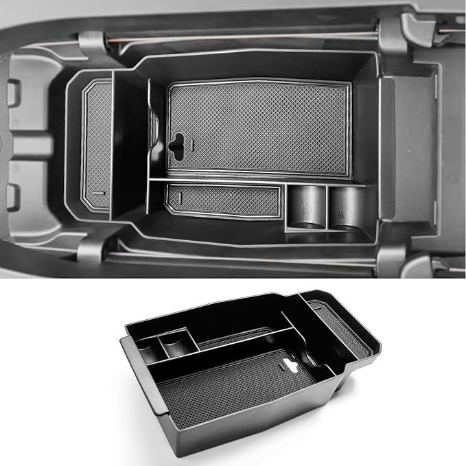 for 2023 2024 2025 2026 Mazda CX-50 Center Console Organizer Tray | for 2023 2024 2025 2026 Mazda CX-50 Middle Console Armrest Storage Box 2023-2026 CX50 Accessories (Black)