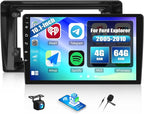 4G+64G Android Car Stereo for Ford Explorer 2005-2010 10.1 Inch Touch Screen with CarPlay Android Auto Mirror Link UI Bluetooth FM GPS Navigation WiFi FM SWC Shot Cut Backup Camera MIC