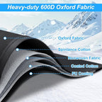 Windshield Cover for Ice and Snow Heavy Duty 600d Oxford Fabric Windshield Protector for Cars Suvs Trucks Secure Fit Waterproof Frost Cover for Winter Car Accessories, Black, 69"x42"