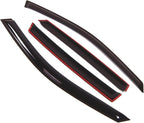 Outside Mount Window Vent Visors Rain Guards Compatible with Chevrolet Malibu Maxx 2004-2007 | Side Window Wind Deflectors Rain Shields | Smoke Tinted, 4 Pcs Set, DGWV-077