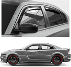 GrandWheel Window Deflectors Smoke Tinted in-Channel Side Window Vent Visor Deflectors Rain Guards Compatible with Charger 2011-2023 - 4pcs. GW0871