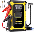 A3 Jump Starter with Air Compressor, 3000A Portable Car Battery Jumper Starter (9.0L Gas/6.5L Diesel) with 150PSI Auto-Shutoff Tire Inflator, 12V Supersafe Lithium Jump Box Car Booster, Yellow