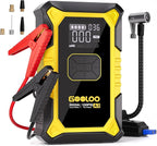 A3 Jump Starter with Air Compressor, 3000A Portable Car Battery Jumper Starter (9.0L Gas/6.5L Diesel) with 150PSI Auto-Shutoff Tire Inflator, 12V Supersafe Lithium Jump Box Car Booster, Yellow