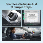 OTTOCAST 2026 Upgrade Mini Cube 3.0, 2-in-1 Wireless CarPlay & Android Auto Adapter, Plug & Play Dongle, Fast Auto-Reconnect, Dual-Band 5Ghz, for Cars with Wired CarPlay & Android Auto