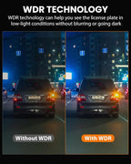 Dash Cam Front Rear 4K/1080P, Dash Camera for Cars Build in WiFi, Full HD Dash Cam with APP Control, 3.94‘’ IPS Screen Dash Camera with 32GB SD Card, G-Sensor, WDR, 24Hr Parking Mote, Loop Recording