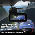 2.5K Dash Cam Front and Rear with 64GB Card, Car Camera with 3.39" IPS Screen, WDR Night Vision, Parking Monitor, G-Sensor Dash Camera