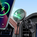 Wireless Charger Magnetic Vent Phone Mount Compatible with 2021-2026 Ford F-150, 2023-2026 Super Duty F250/F350/F450, Metal Phone Holder Cradles Bracket Stand with Arm for All Smartphone