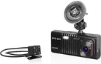 Dash Camera – 3-Channel 1080P Car DVR with Rear & Interior Cam, Night Vision, 3.0” LCD Screen, G-Sensor, Loop Recording, Parking Monitor, Motion Detection, 32GB Card (Black)