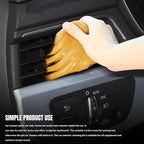 Car Cleaning Gel Clean Putty, Reusable Car Interior Cleaner Slime, Auto Detail Cleaning Soft Rubber Supplies, Universal Multi-Functional Cleaning Tool Accessories for Men Women (Orange)