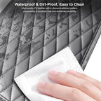 Car Center Console Cover Upgraded Microfiber Leather Car Arm Rest Cover with 2 Storage Bags Universal Armrest Cover for Car Storage Box Car Interior Accessories Protector for Most Vehicle-Gray