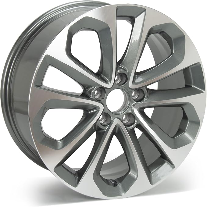New 18x8" 18 Inch Premium Aluminum Alloy Wheel Rim Fits for 2013-2015 Honda Accord 64048A OEM Design, Alloy Replacement Wheel, Super Duty Car Rims Replacement, OE Stock Specs