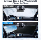 DooGooCoo [Upgraded] 7-Layer Car Windshield Snow Cover, [Efficient Winter Protection] Against Snow, Ice, Frost and Water, [Military-Grade Durable] Universal Fit for Cars, SUVs, and Trucks-Medium