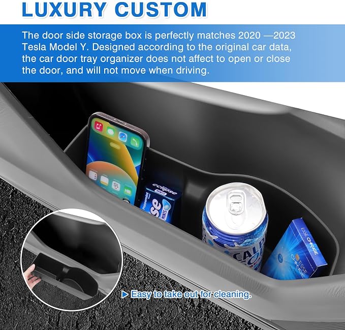 4PCS Car Door Tray Organizer for Honda CRV CR-V Accessories 2023 2024 2025 2026 Car Front and Rear Door Slot Pocket Tray Organizer CRV Door Side Storage Box TPE Material Black