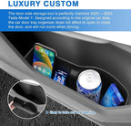 4PCS Car Door Tray Organizer for Honda CRV CR-V Accessories 2023 2024 2025 2026 Car Front and Rear Door Slot Pocket Tray Organizer CRV Door Side Storage Box TPE Material Black