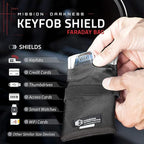 Faraday Bag for Keyfobs (2-Pack) / RF Shielding Protective Case for Smart Always On Keys Fobs Transmitters Small Electronics Vehicle Security Anti-Hacking Block Signal Relay
