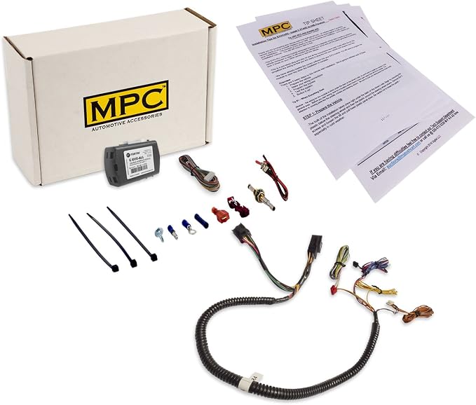 MPC Complete Factory Remote Activated Remote Start Kit Compatible with 2008-2010 Dodge Challenger - Prewired - w/T-Harness